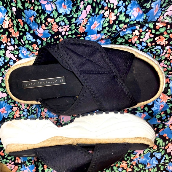 Zara platform sneaker sandals